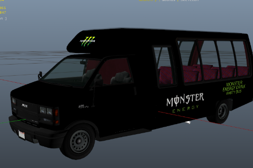 Monster Party Rental Bus Skin